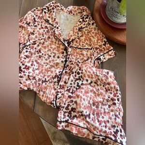 Stars Above, animal print pj set